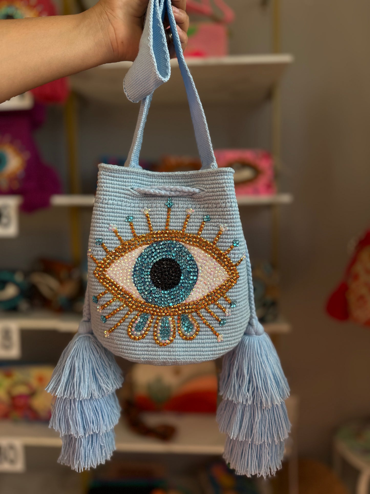 Evil Eye Bag Mocha