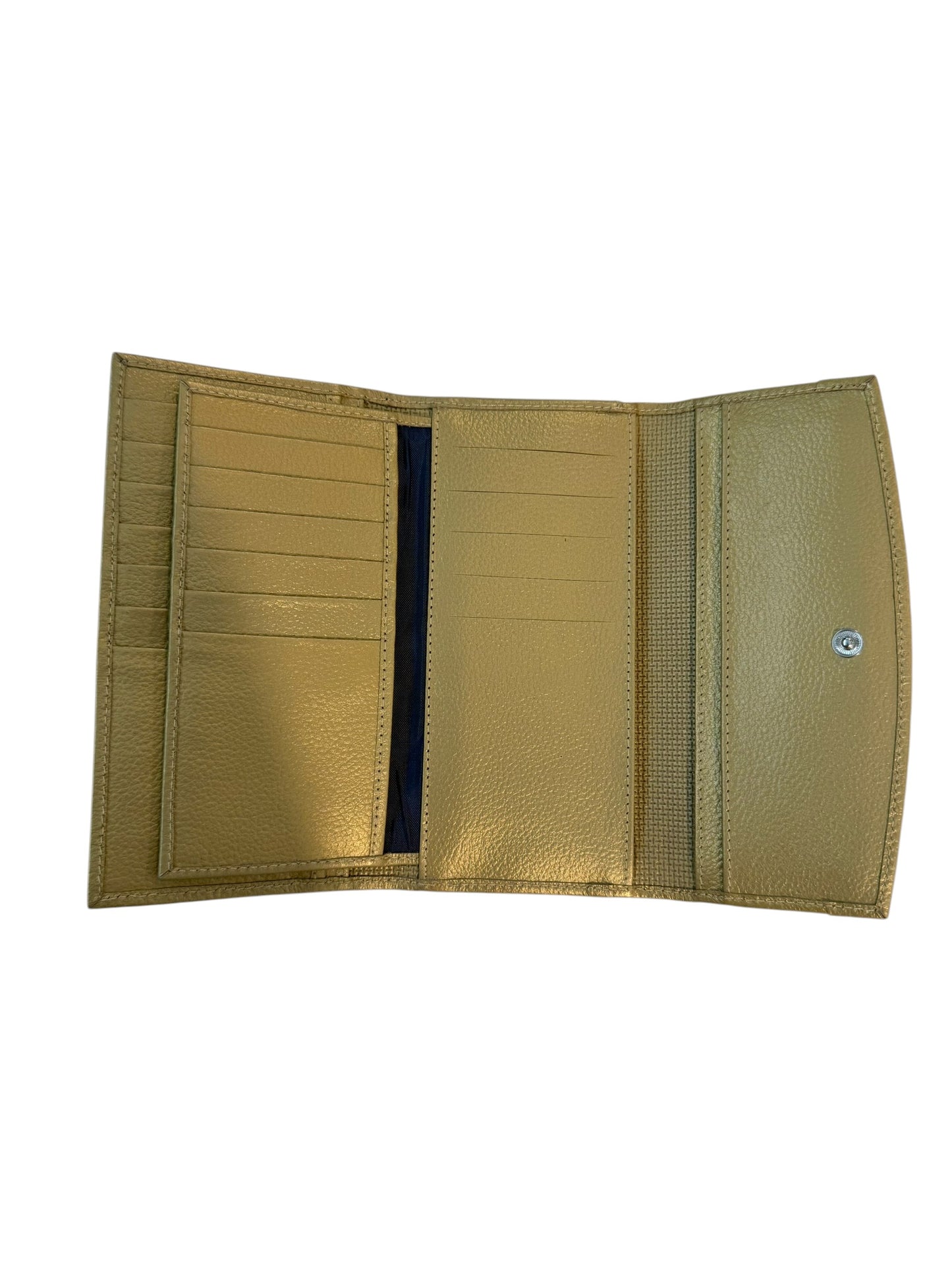 Genuine Cowhide Leather Card Holder Wallet with Zipper Hair-On Multiple Card Slots 7inx4in