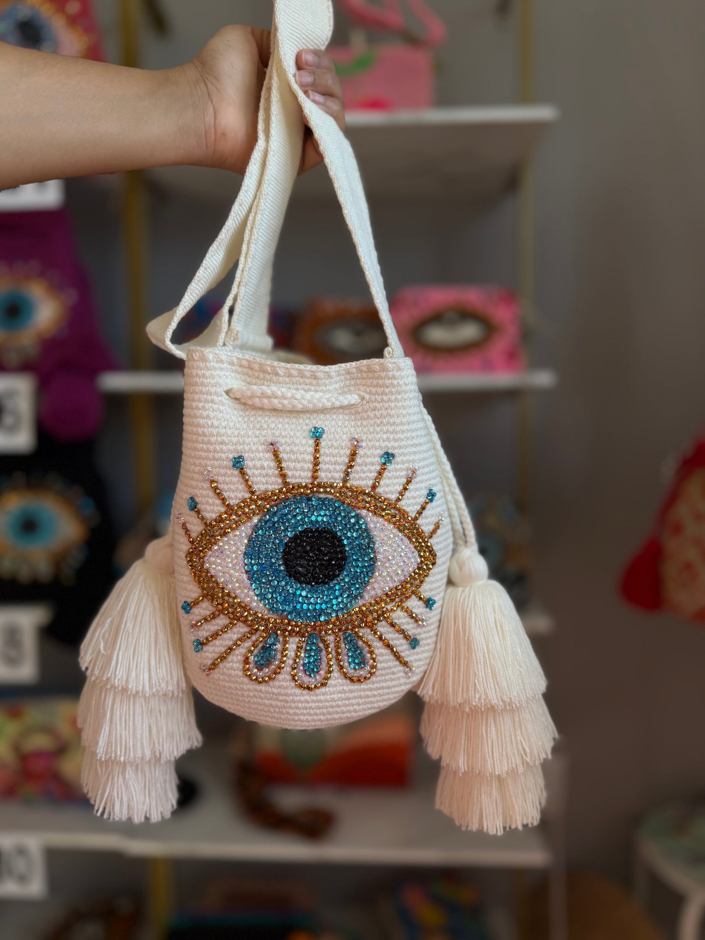 Evil Eye Bag Mocha