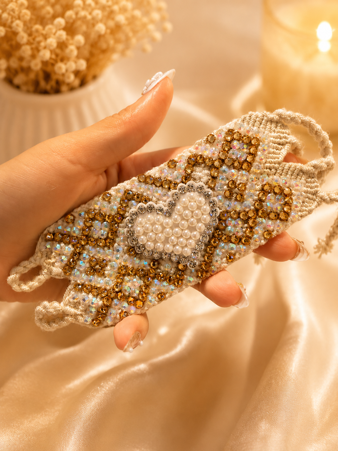Handmade Crochet Bracelet – Colorful Boho Woven Jewelry