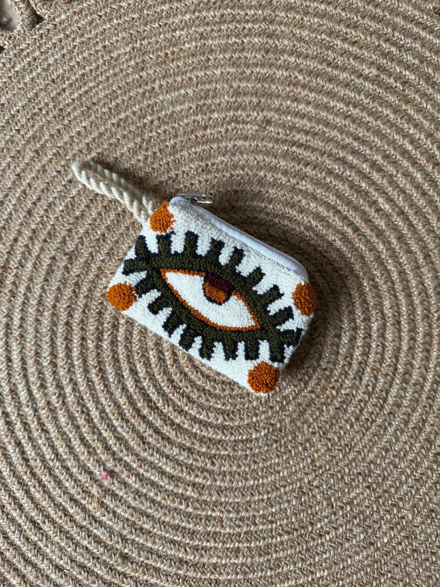 Hand-Embroidered Evil Eye Coin Purses – Unique Charm Wallets Full of Protection & Color