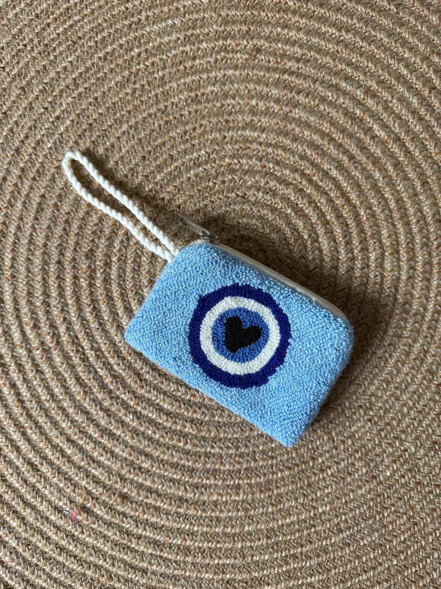 Hand-Embroidered Evil Eye Coin Purses – Unique Charm Wallets Full of Protection & Color