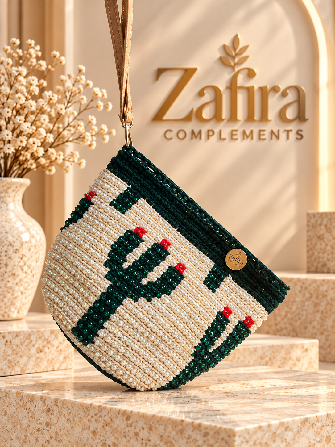 Zafira Complements Mini bag Wayuu decorated Bucket Bag | 7” Crossbody