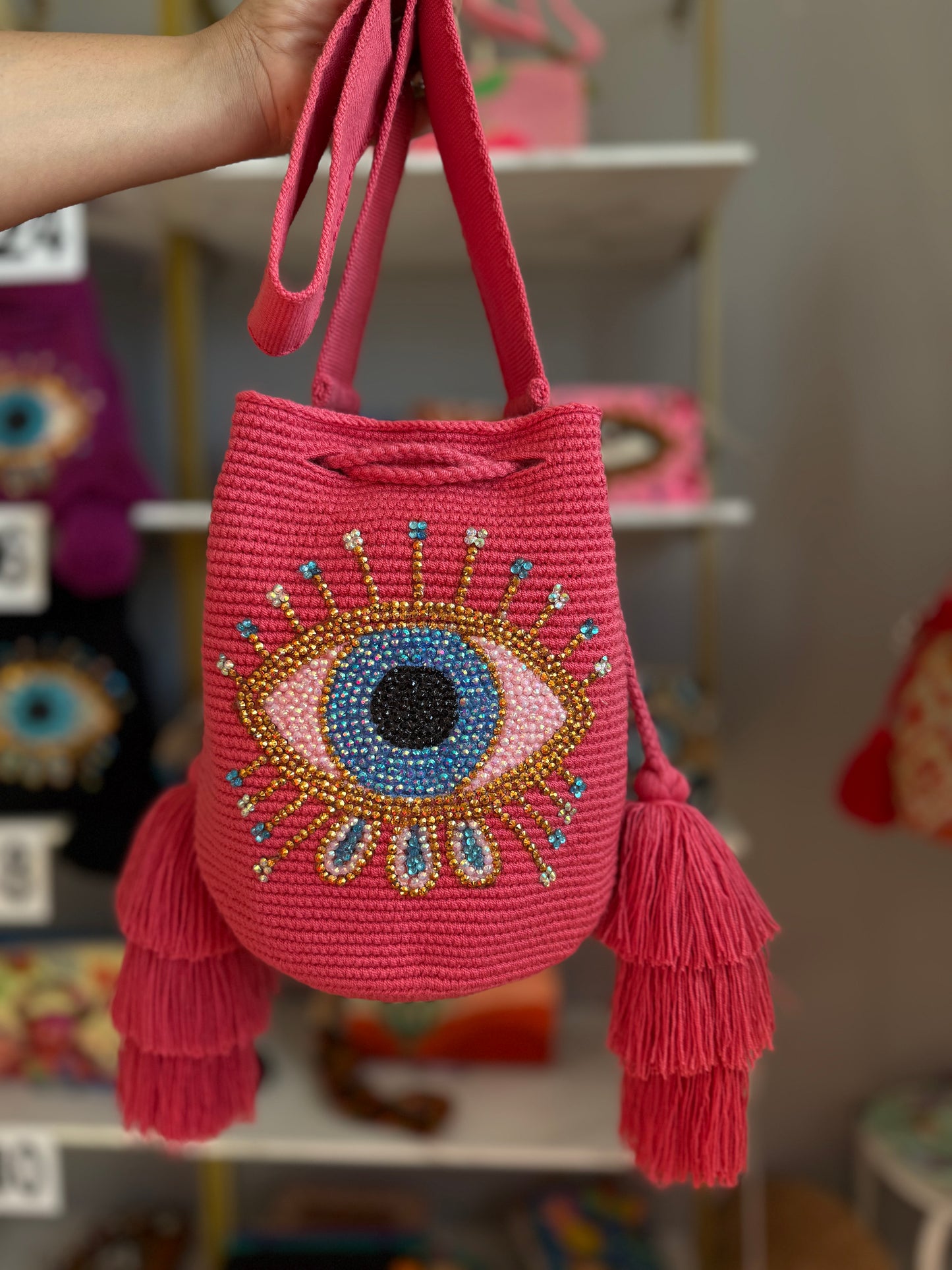 Evil Eye Bag Mocha