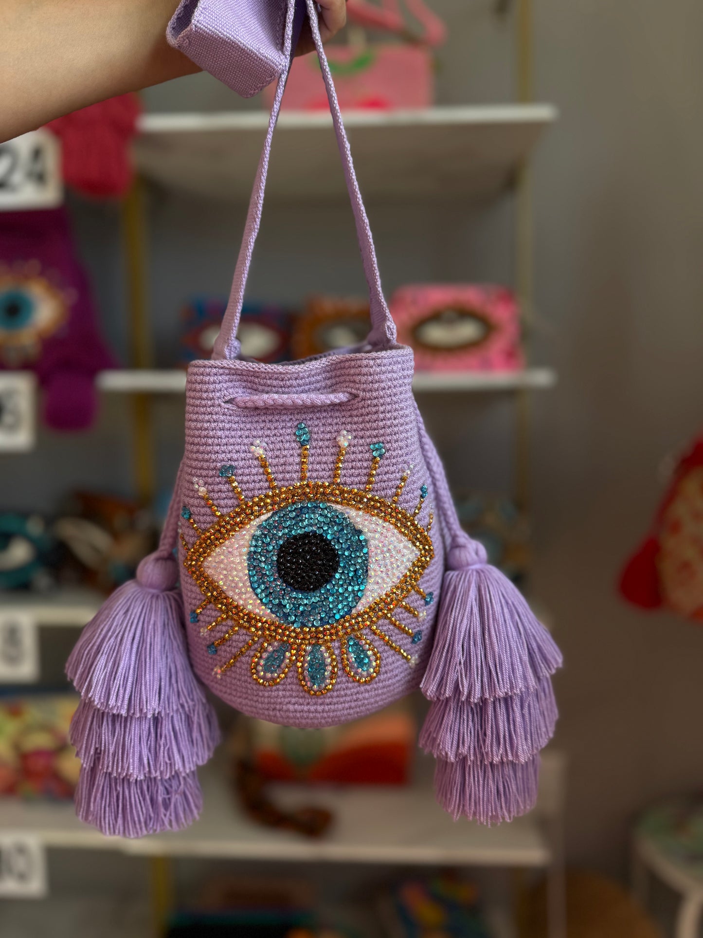 Evil Eye Bag Mocha