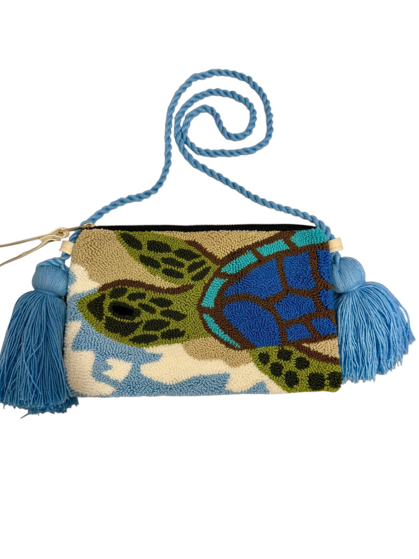 Handmade Crossbody Wayuu Upholstery Handbag Evil eye Zafira Complements