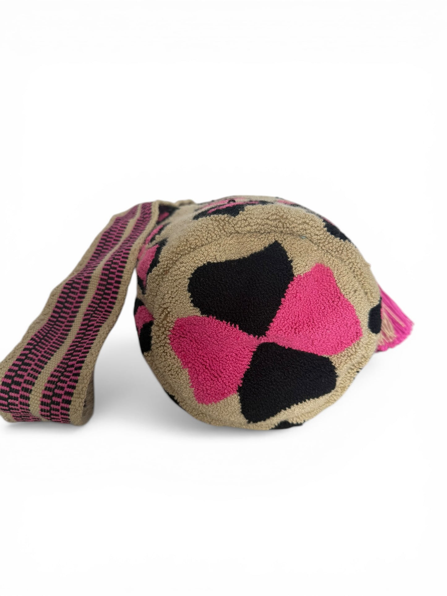 Upholstered small animal print crossbody Bag