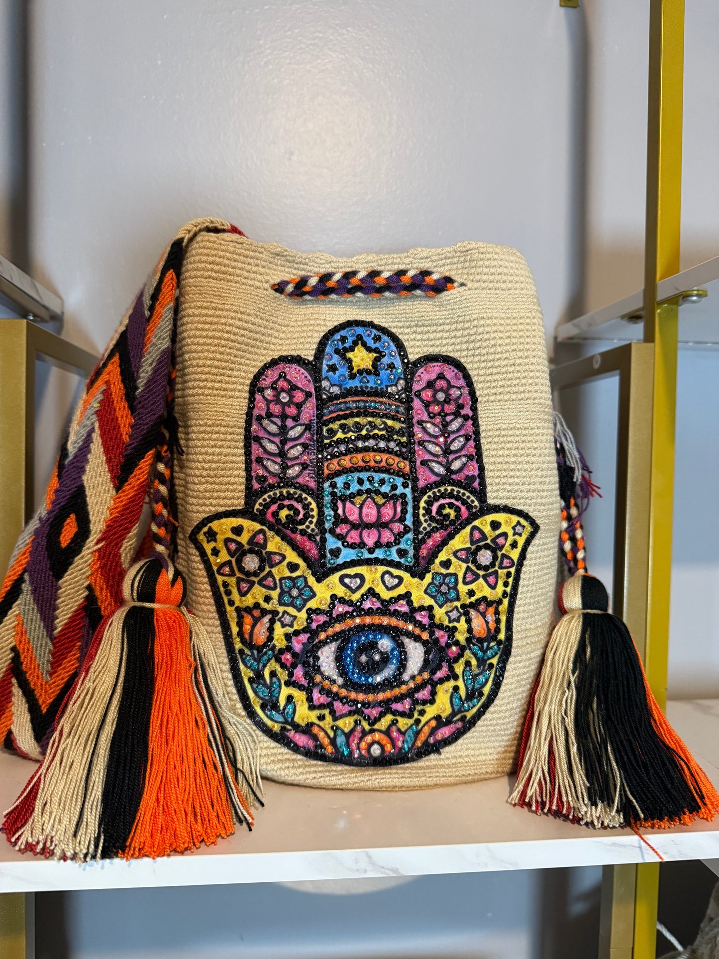 Hamsa mano de Fátima large bag special design
