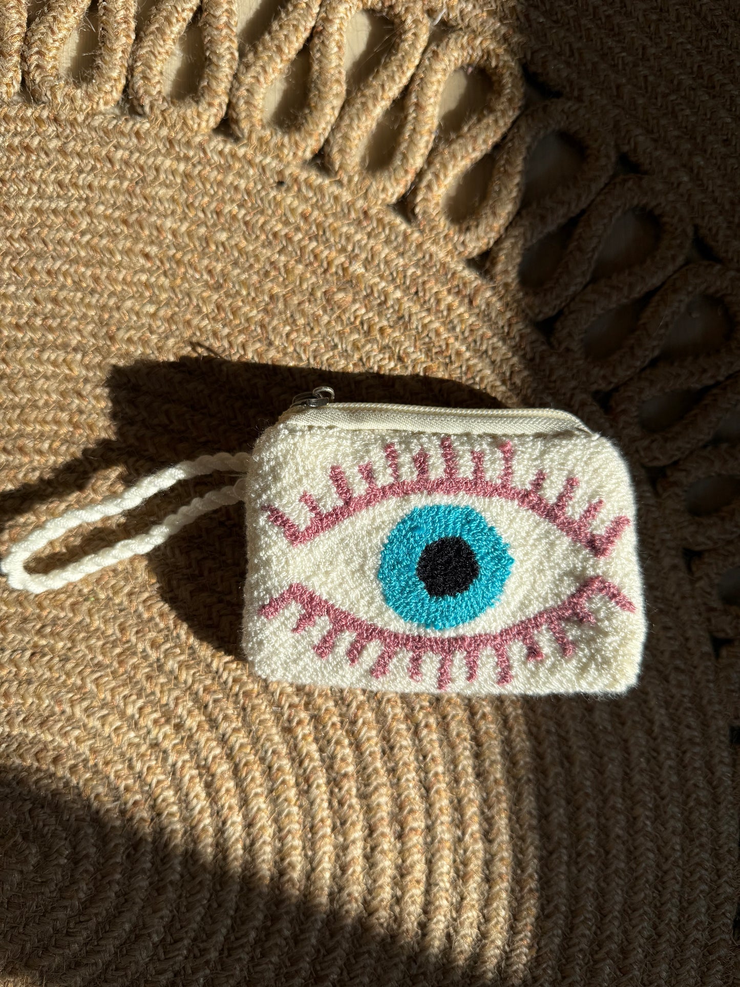 Hand-Embroidered Evil Eye Coin Purses – Unique Charm Wallets Full of Protection & Color