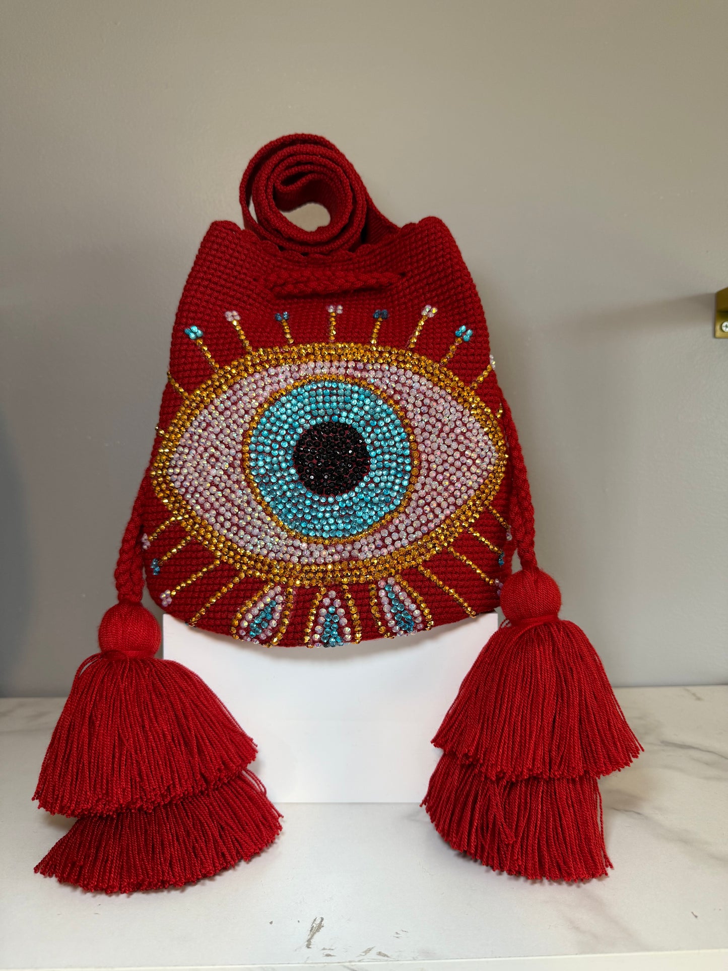 Evil Eye Bag médium Bucket crossbody