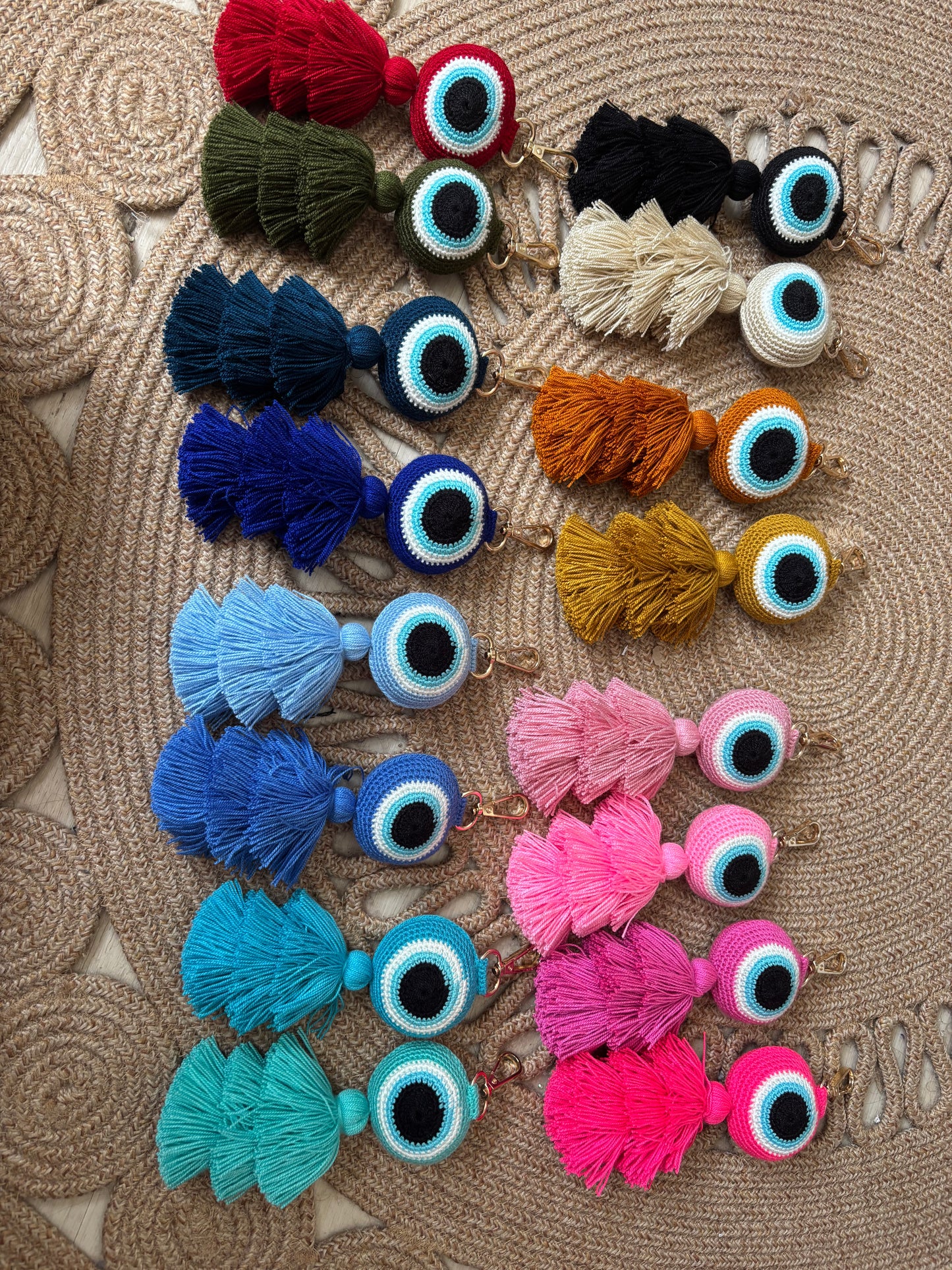 Keychein Charm Bag Evil Eye