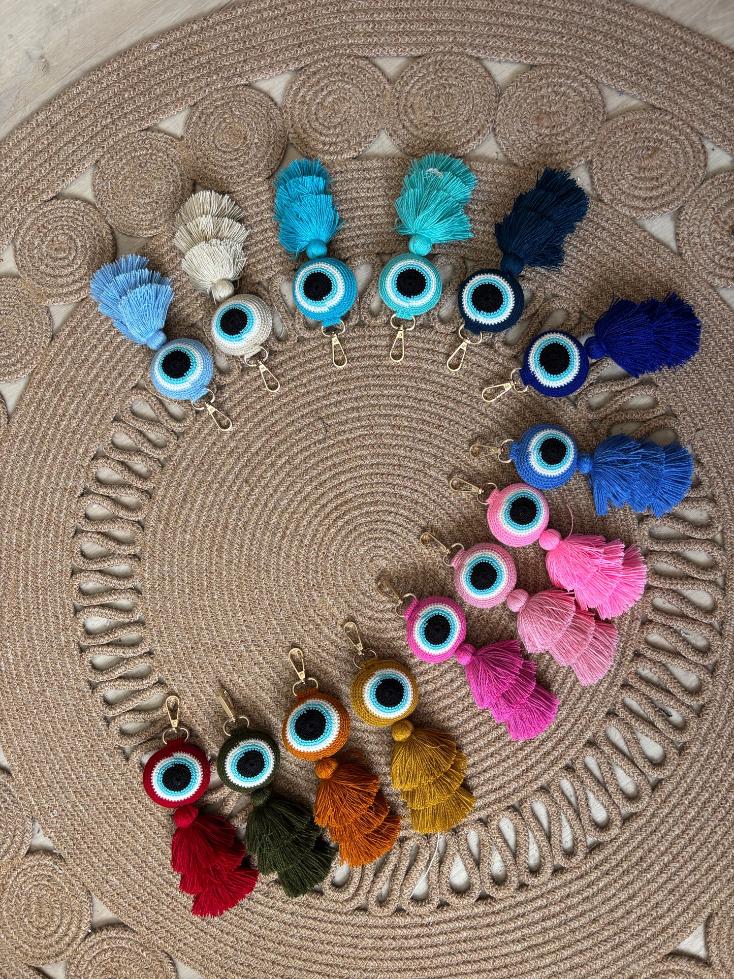 Keychein Charm Bag Evil Eye
