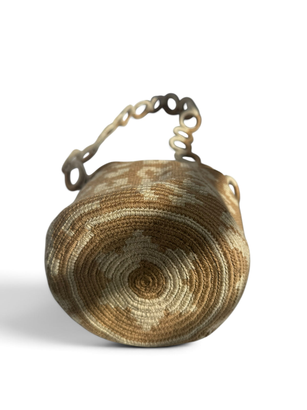 Animal Print Woven Bucket Bag – Medium 9” Shoulder Bag