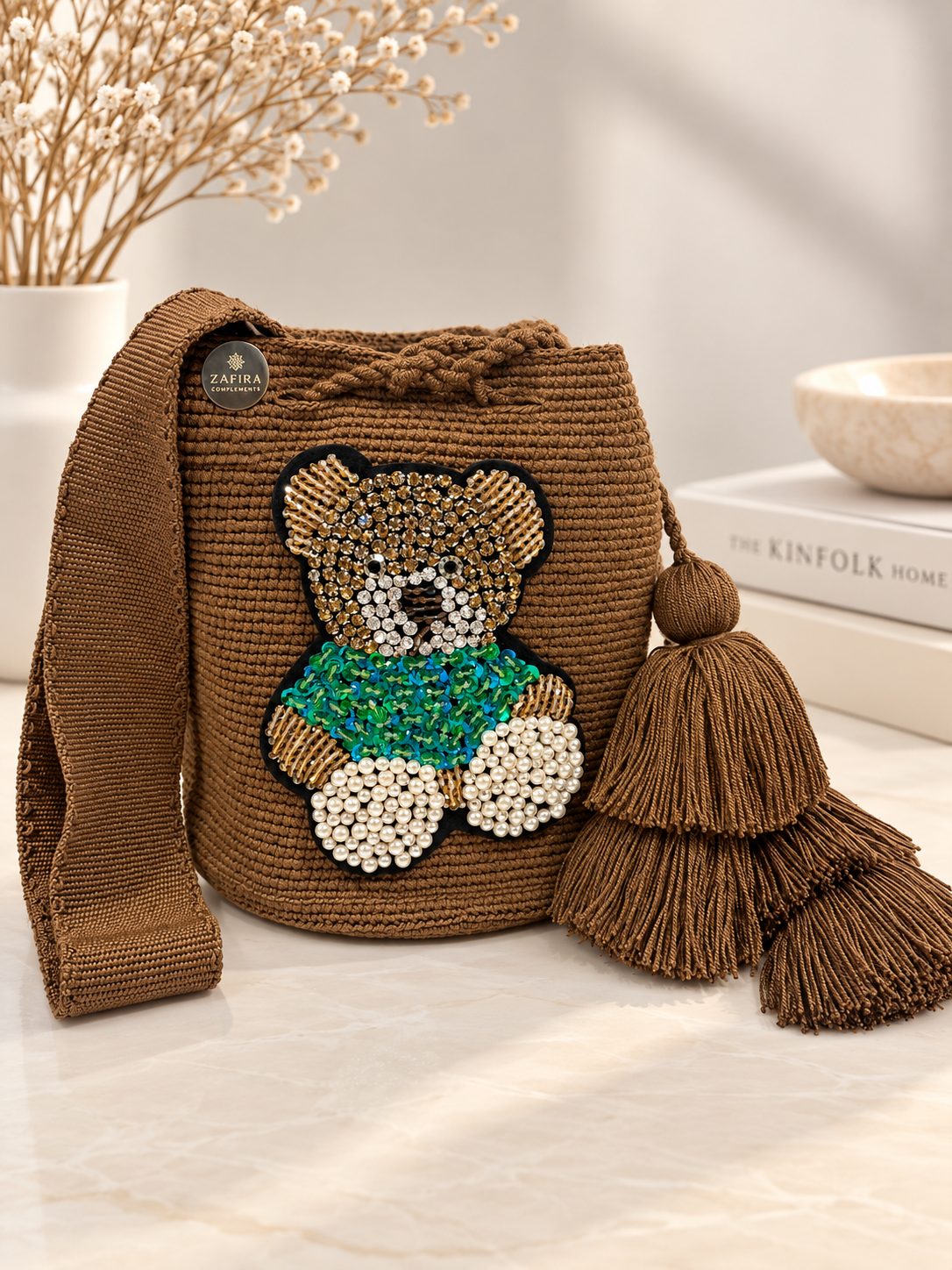 Wayuu bag special bear design medium