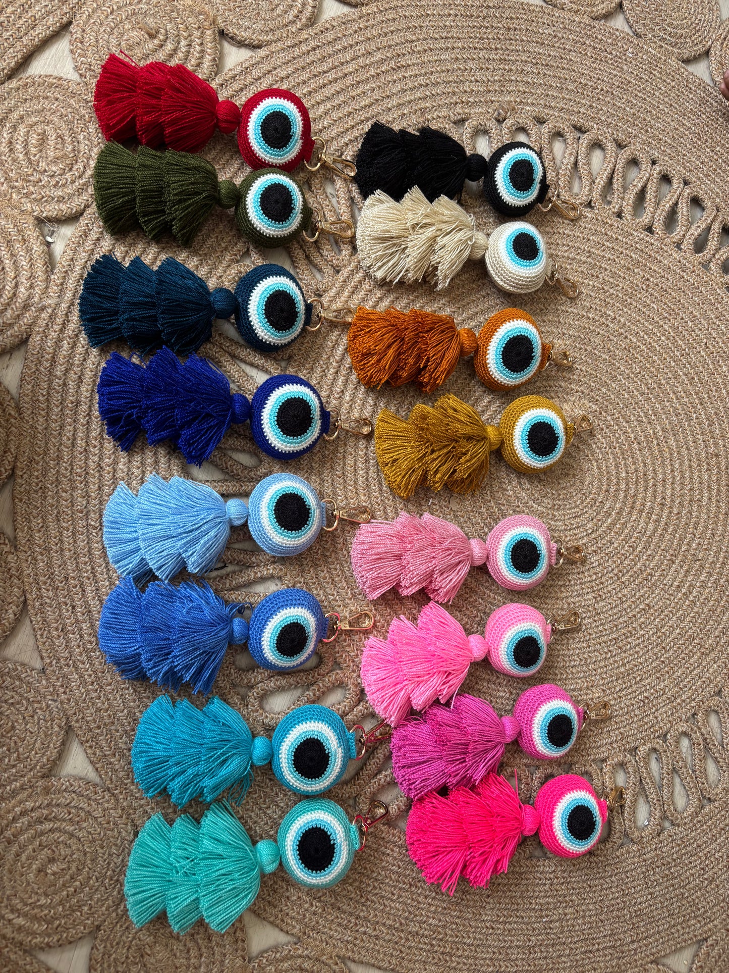 Keychein Charm Bag Evil Eye