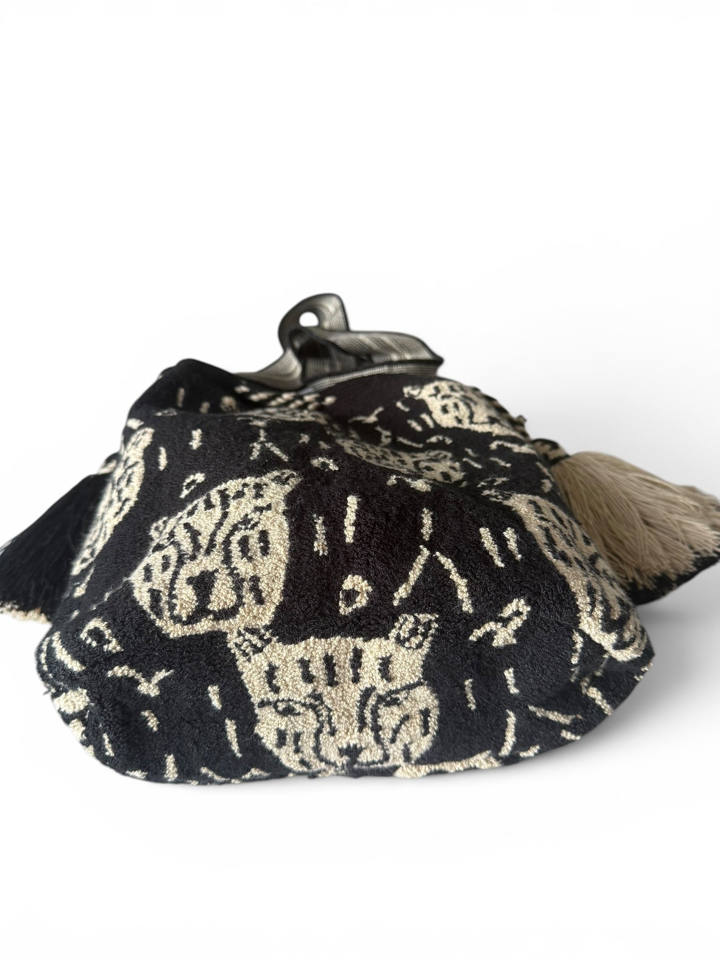 Upholstered large bucket crossbody Bag