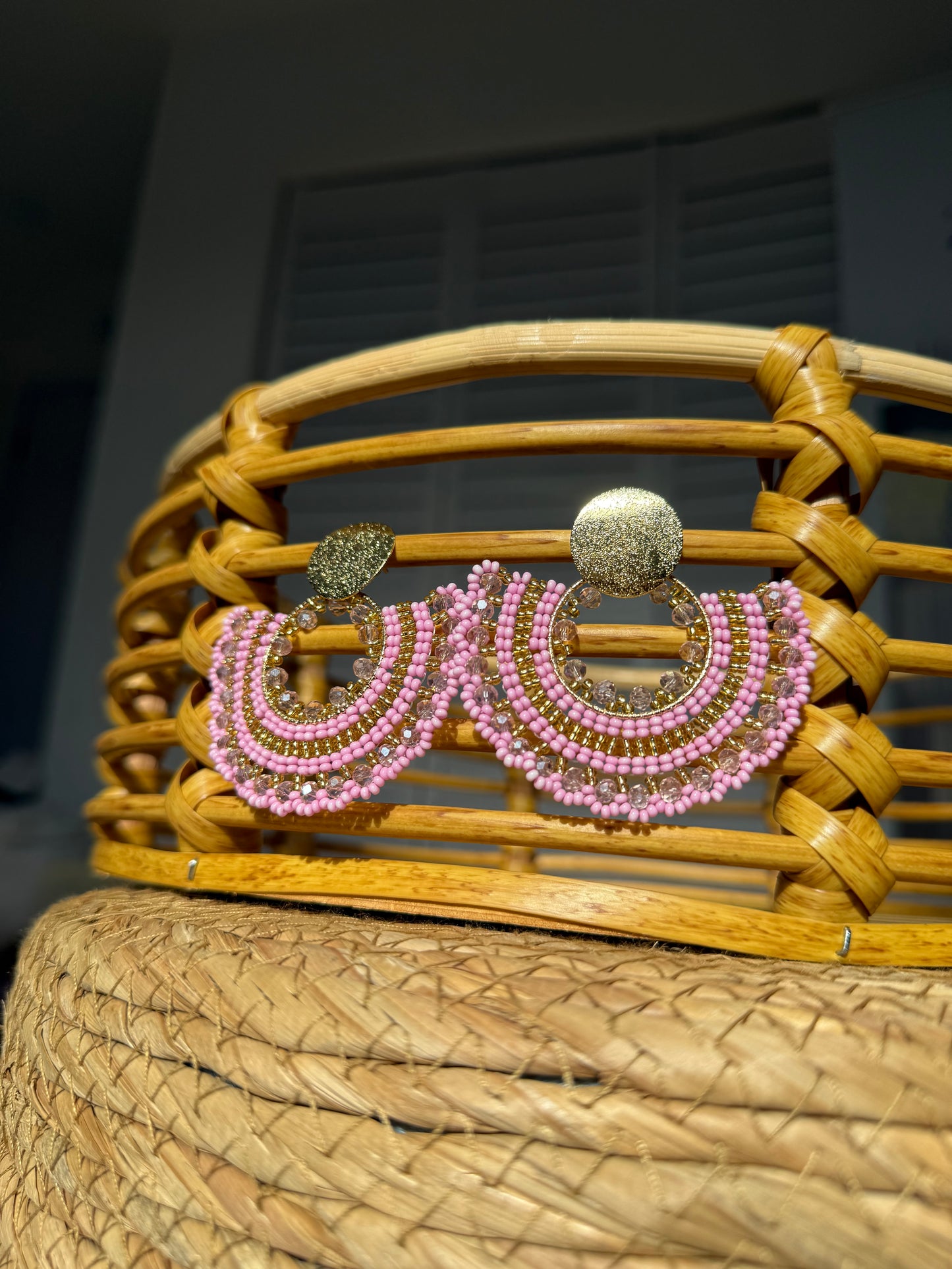 Handmade Beaded Earrings – Colorful Boho Statement Jewelry
