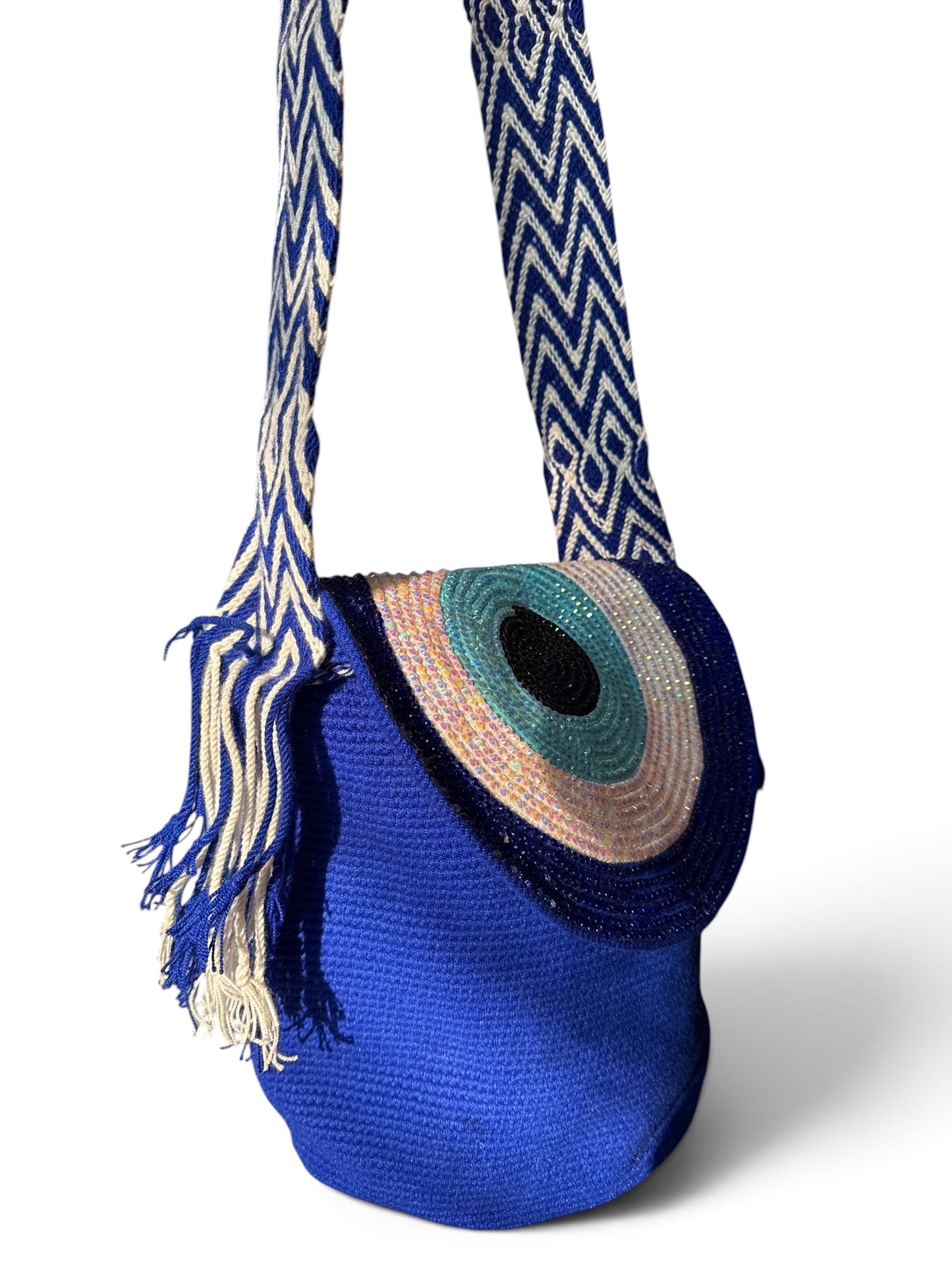 Handmade Wayuu L size with Woven Flap