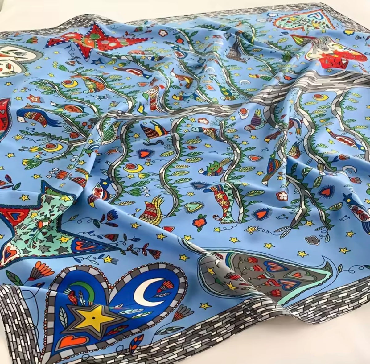 Women’s Multi-Use Printed Bandanas & Head Scarves Stylish Hair Accessories with Vibrant Patterns