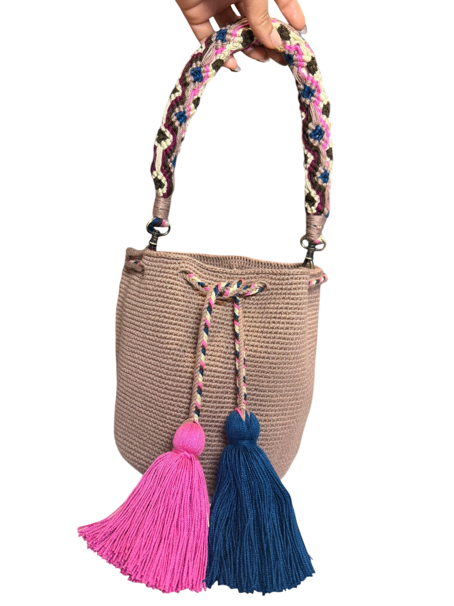 Special wayuu medium removible Crochet strap