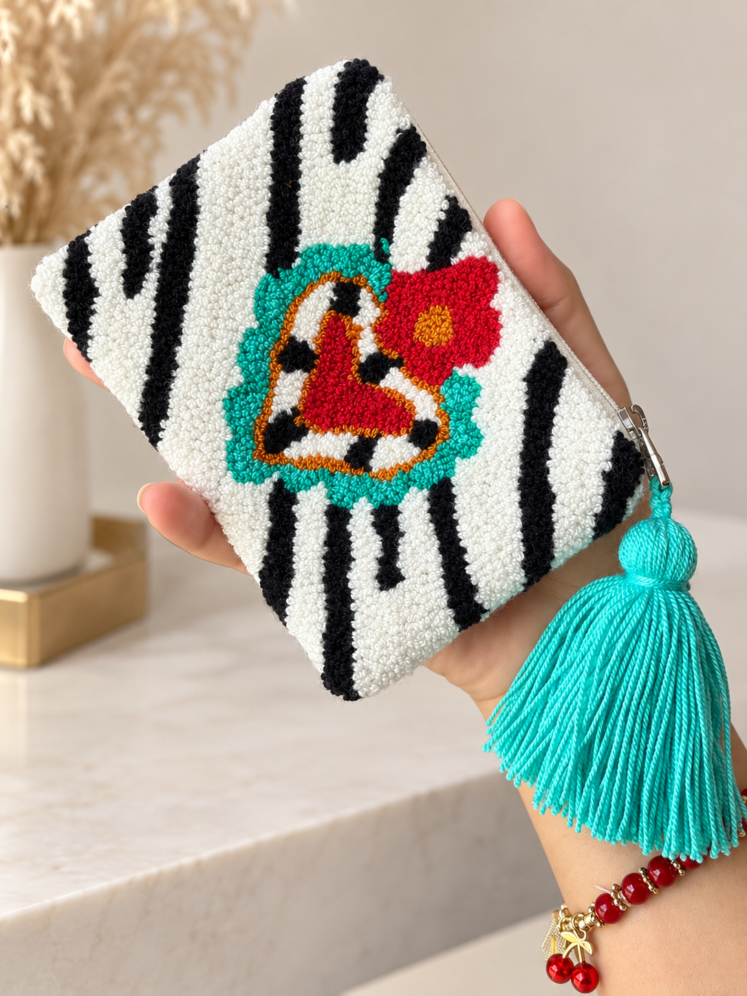 Hand-Embroidered Card holder Purses – Unique Charm Wallets Full of Protection & Color