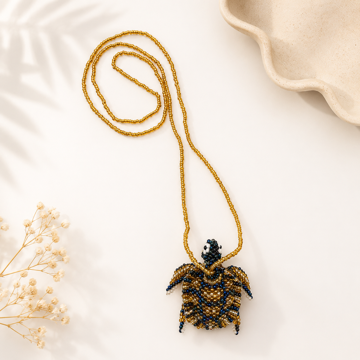 Sea Animals 3D Beaded Necklaces colors  Artisan Boho Jewelry