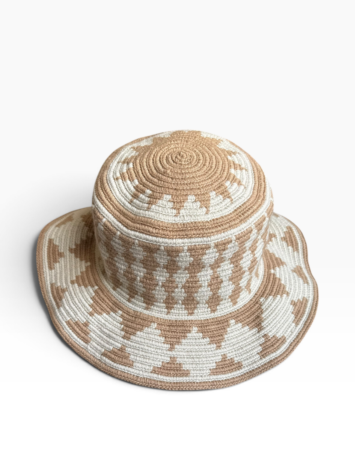 Handwoven Wayuu Crochet Hat with Traditional Designs