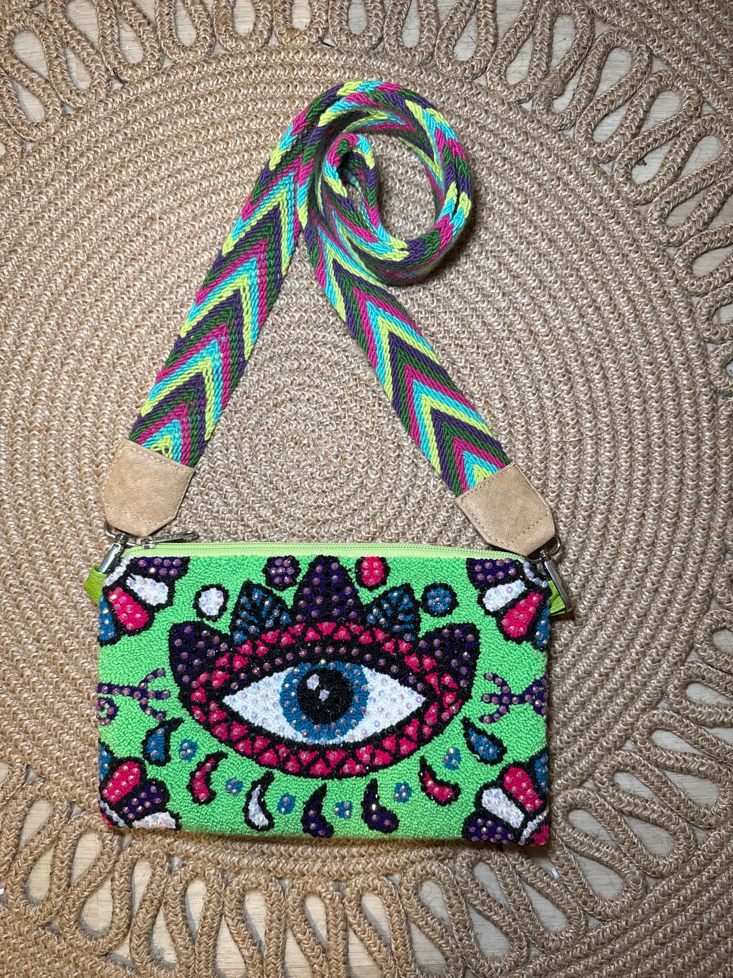 Wayuu Beaded Bag – 2-in-1 Clutch & Crossbody