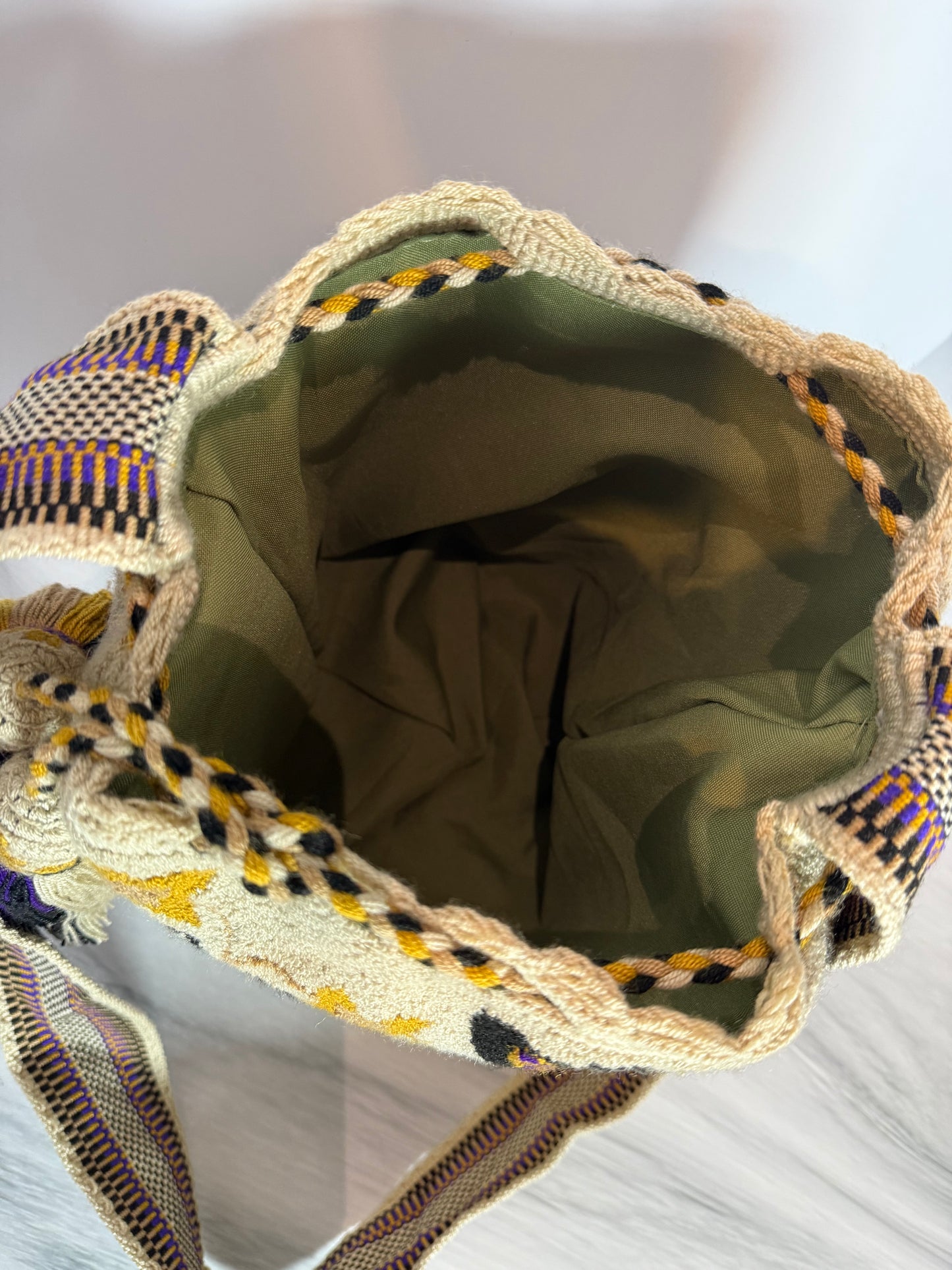 Upholstered large crossbody Bag