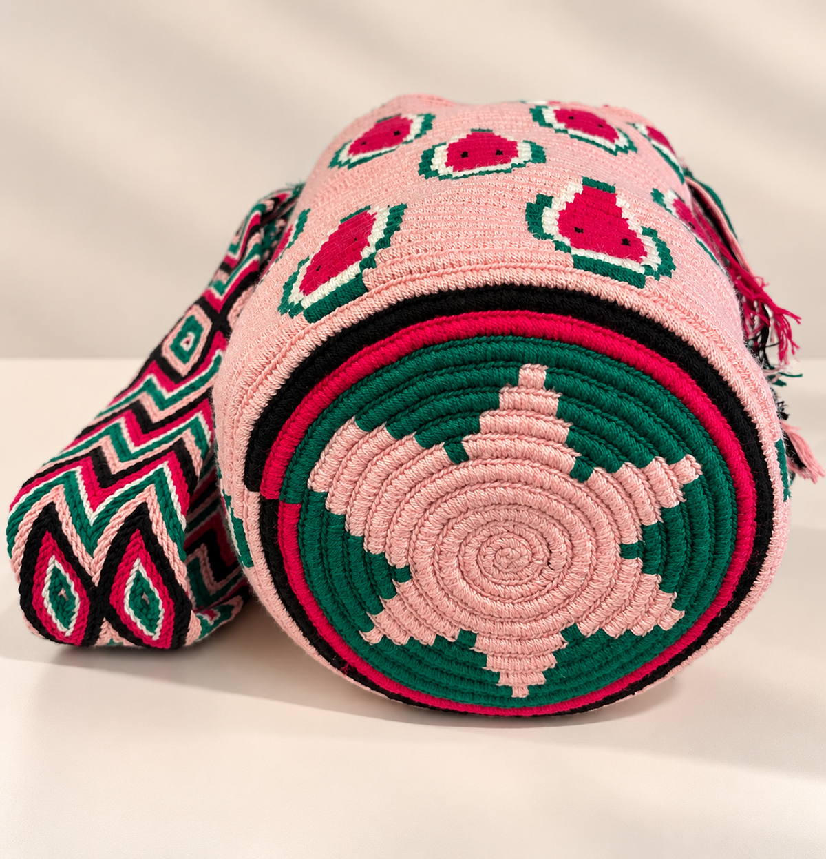 Bucket crossbody Large Wayuu watermelon