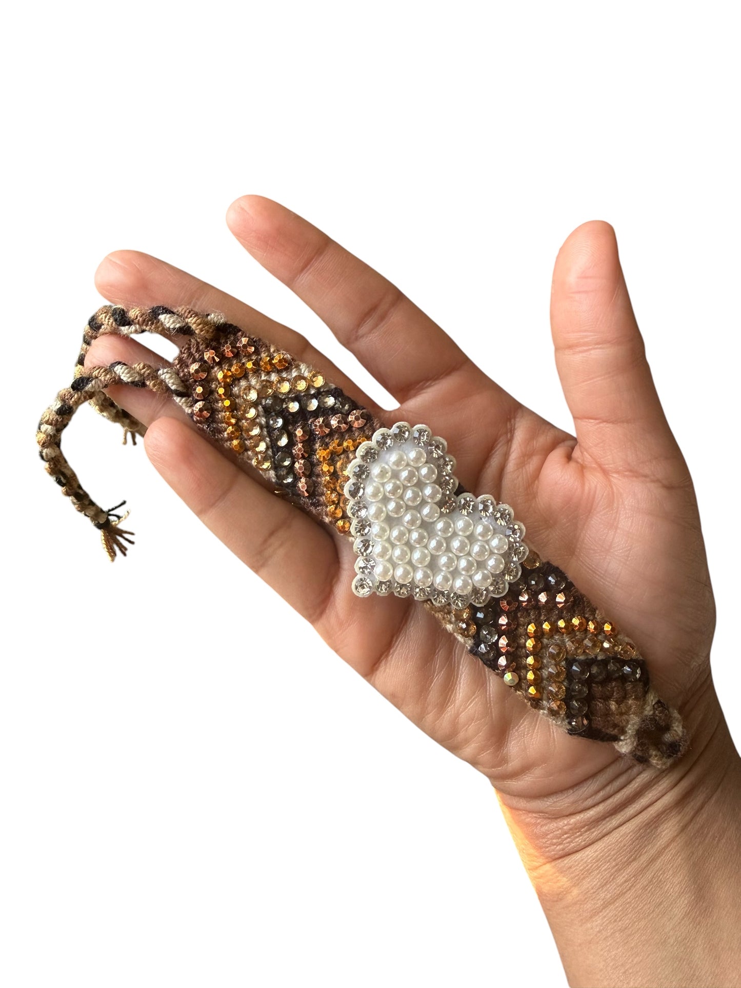 Handmade Crochet Bracelet – Colorful Boho Woven Jewelry medium