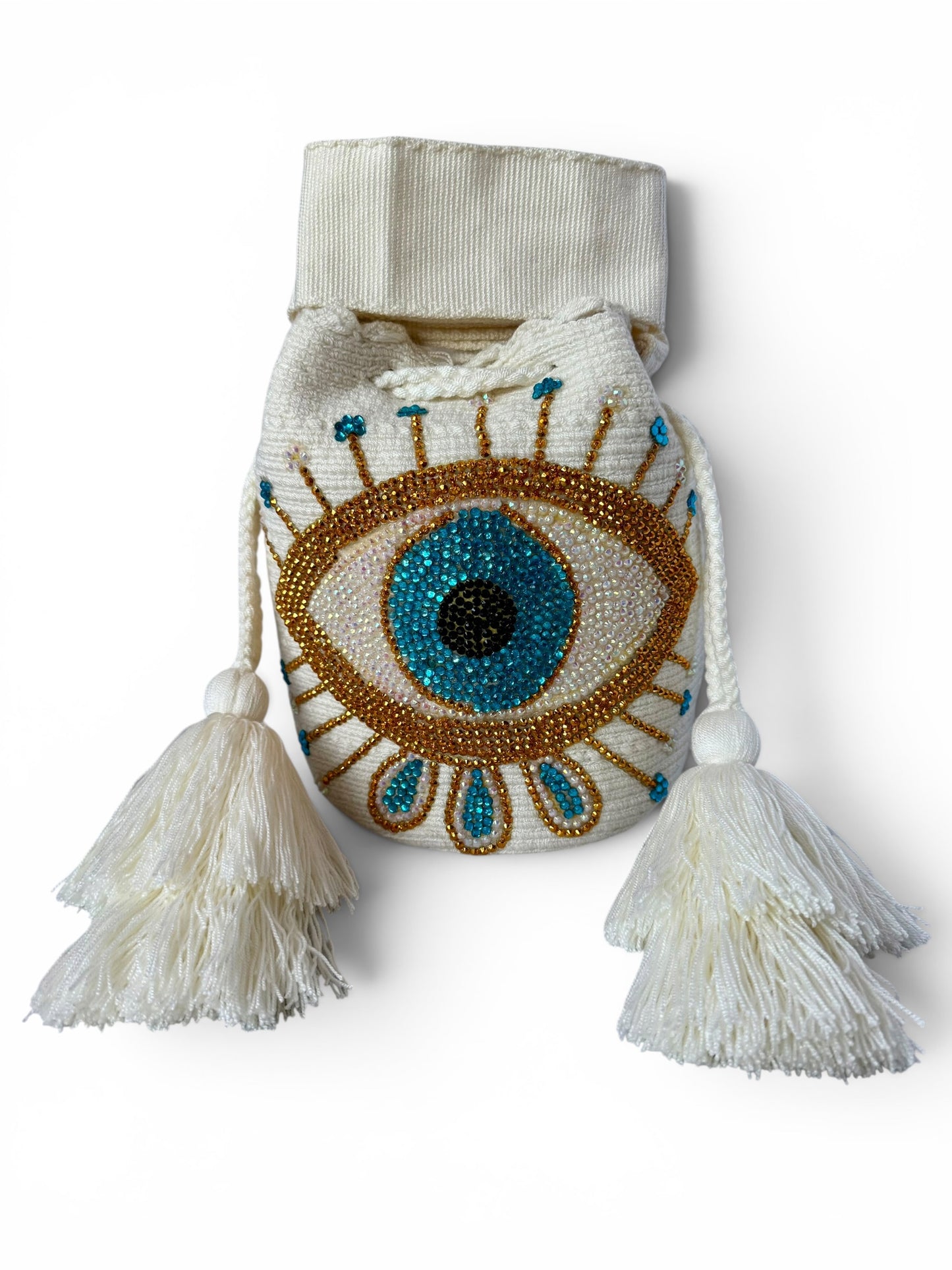Evil eye bag Wayuu medium