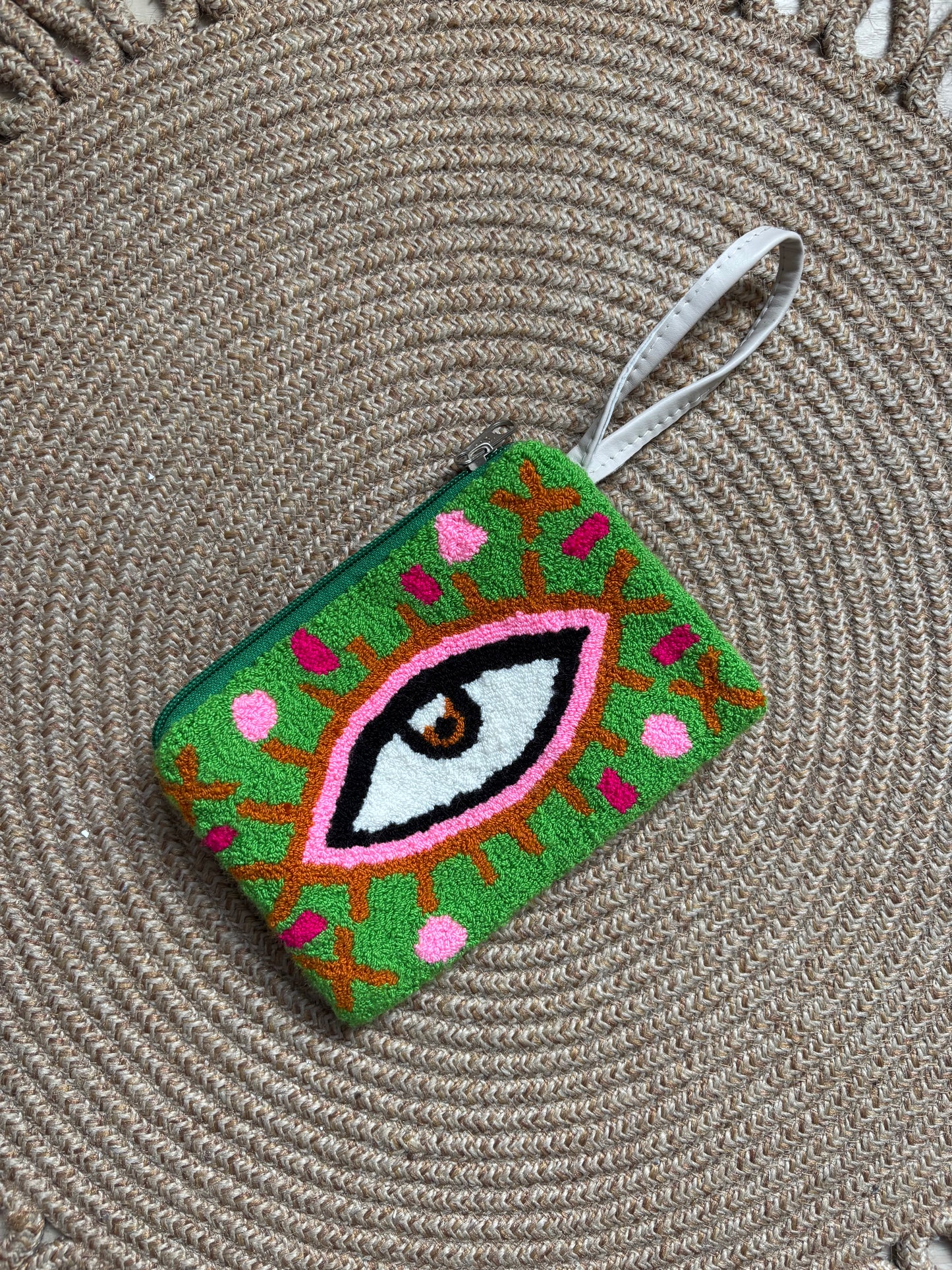 Mini clutch Evil Eye Upholstered