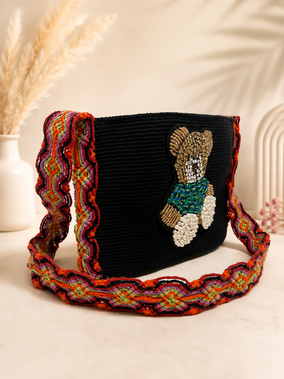 Tote Bag with shoulder Strap with coin purse Handmade Luxury Crossbody Purse