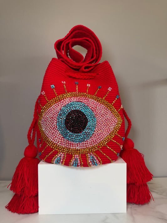 Evil Eye Bag médium Bucket crossbody