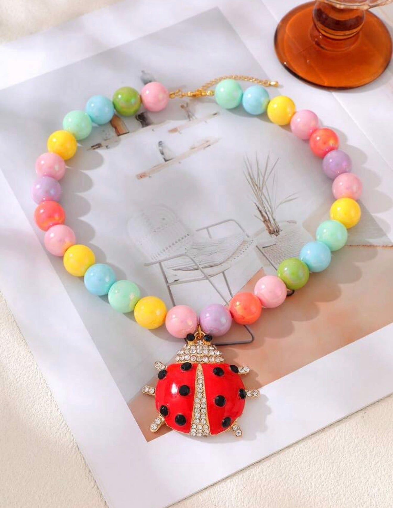Premium Resin Maxi Necklaces Handmade Charms in Unique and Colorful Design