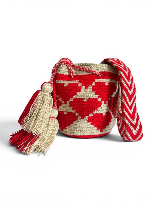Mini Wayuu Crossbody Bag Handwoven Mochila Traditional Indigenous Design