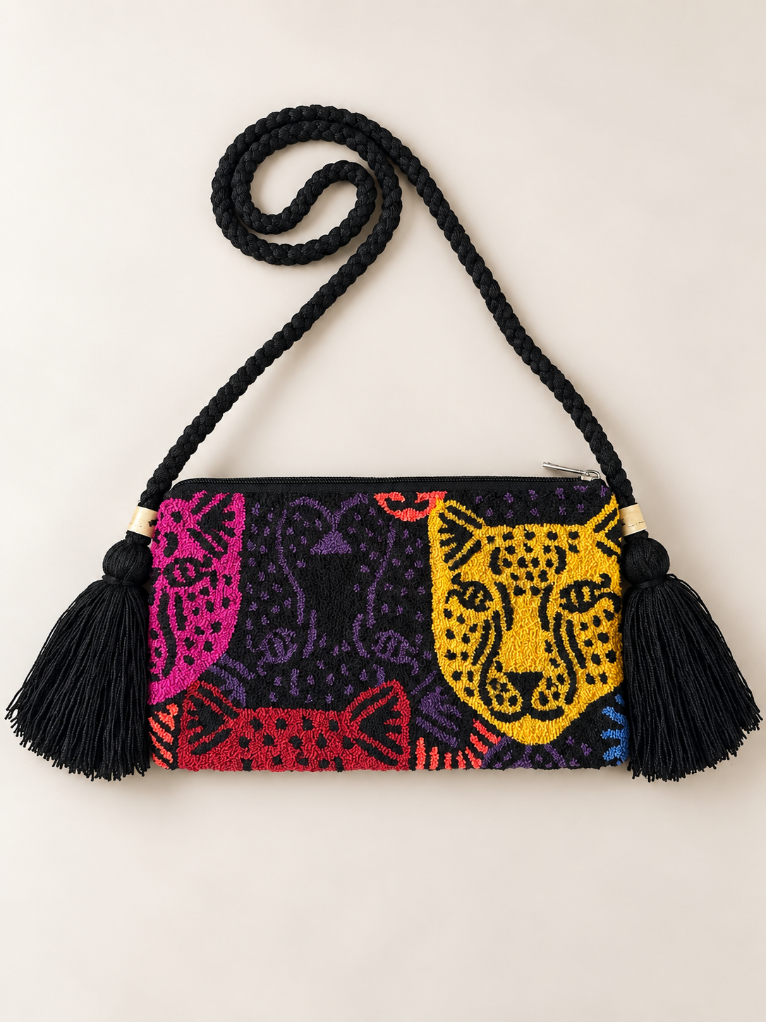 Handmade Crossbody upholstery Wayuu Upholstery Handbag Evil eye Zafira Complements