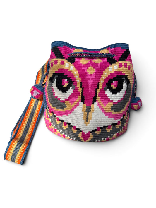 One string owl Handmade Wayuu special Bag medium crossbody