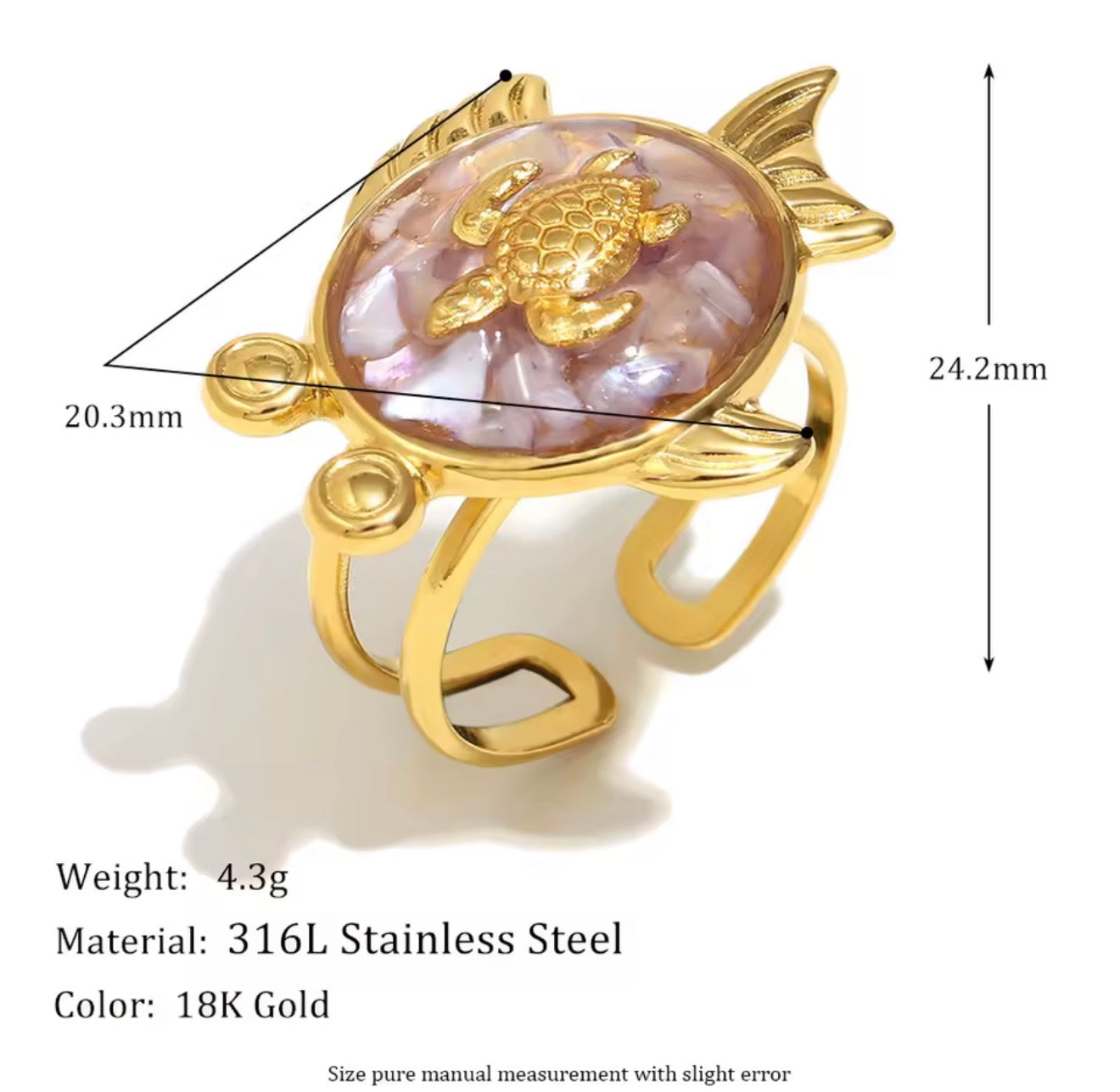 Luxury Rings Against  for Women, Stainless Steel Hollow Open Ring, Gold Color, Lucky Cubic Zirconia Jewelry, Rings for Women
