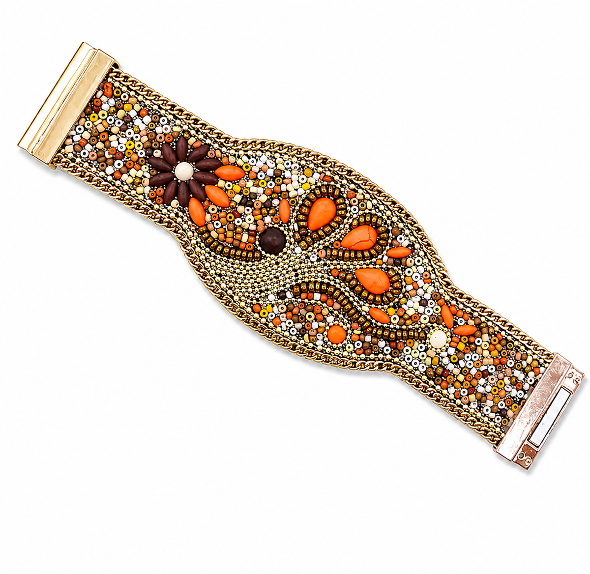 Handmade Embroidery Bracelet Colorful Boho Woven Jewelry
