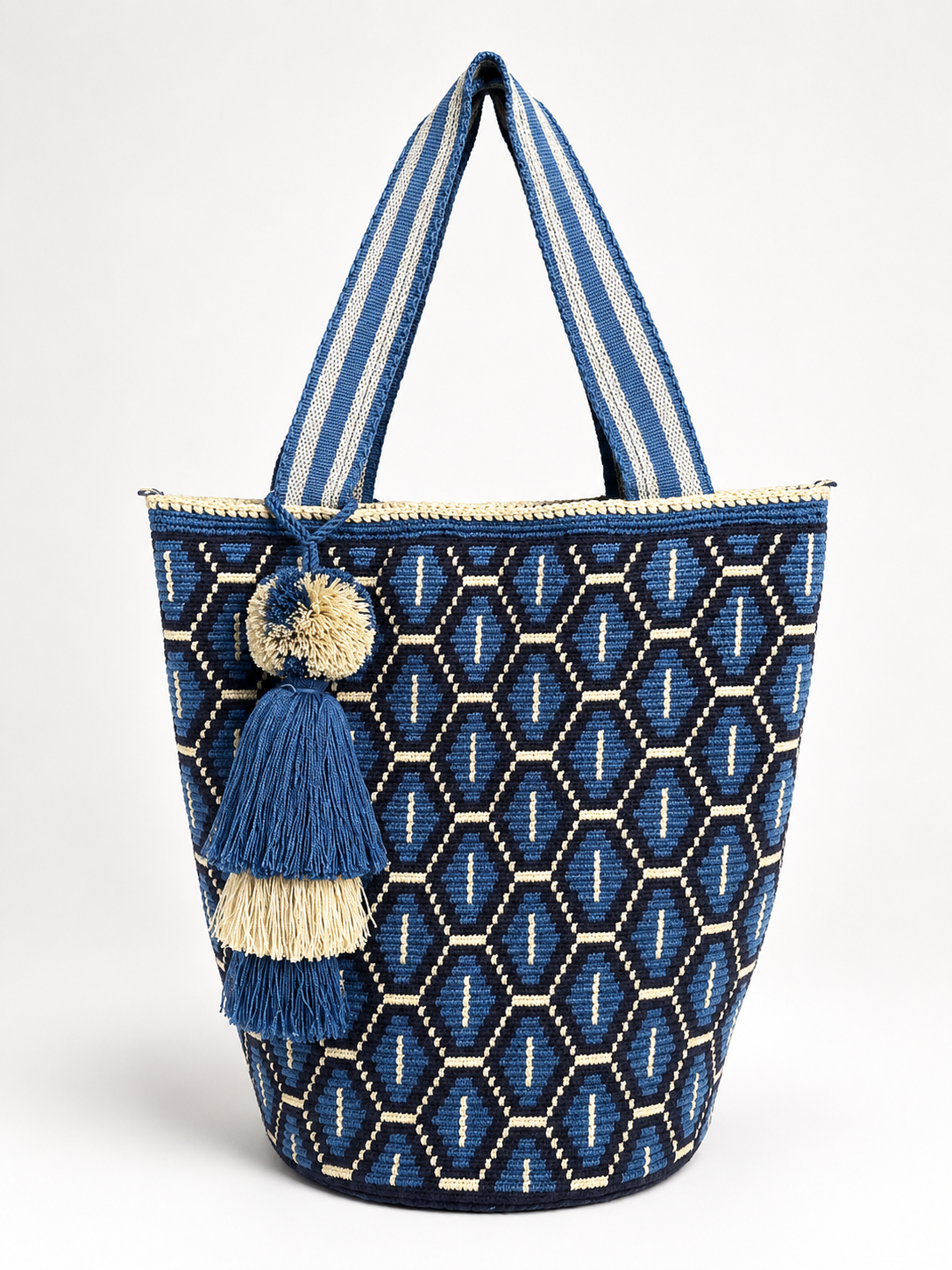 XXL Handmade Wayuu Tote Bag – Large Crochet Shoulder Bag for Women | Artisan Colombian Beach & Everyday Tote