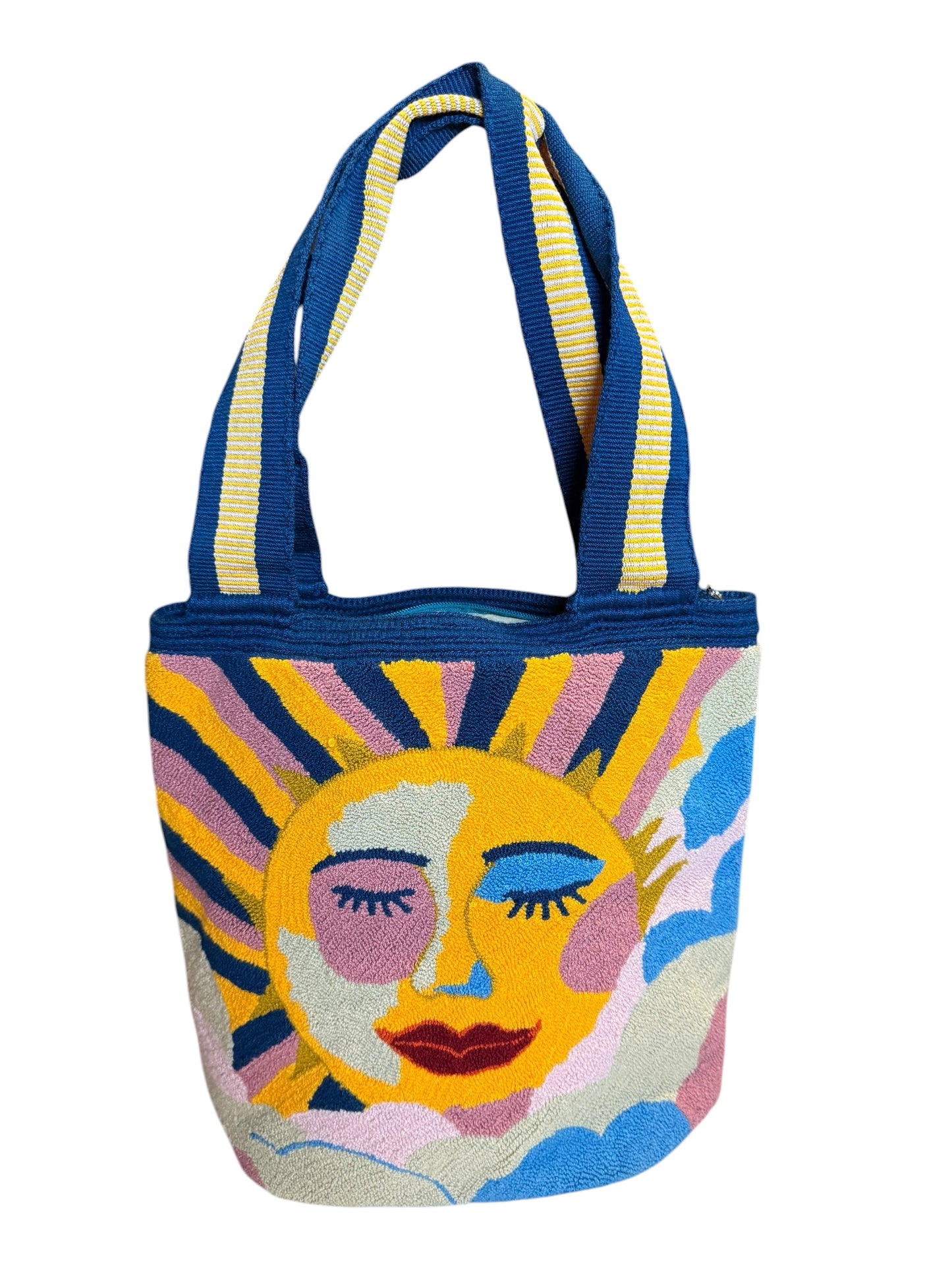 Tote Bag wayuu Large Upholstered Design Handmade