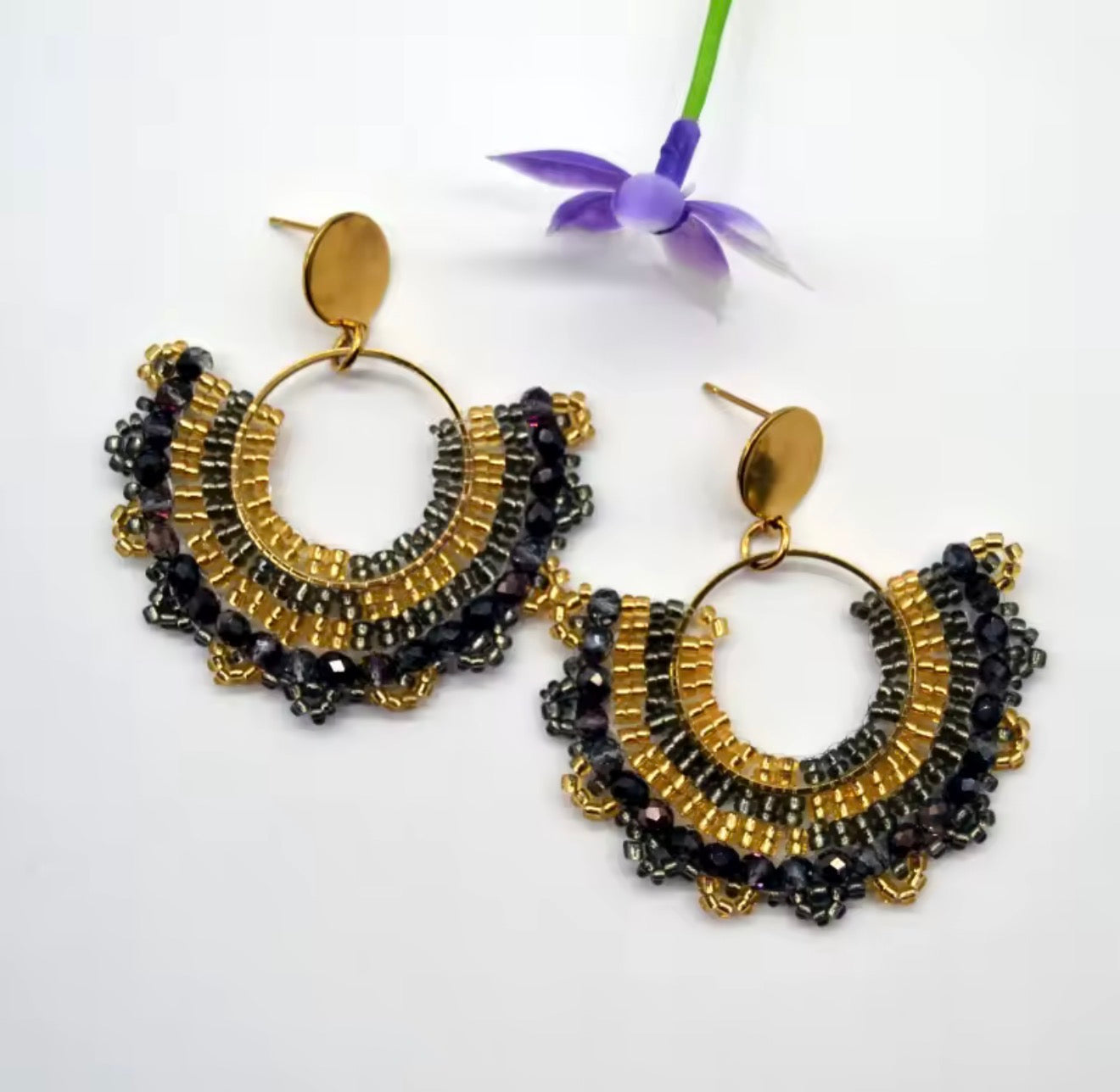 Gold and plated  Earrings stainless steel