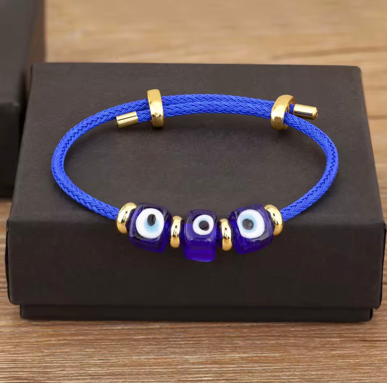 Lucky Turkish Evil Eye Rope Bracelet Adjustable for Women Punk Style Personality Design Jewelry Gifts