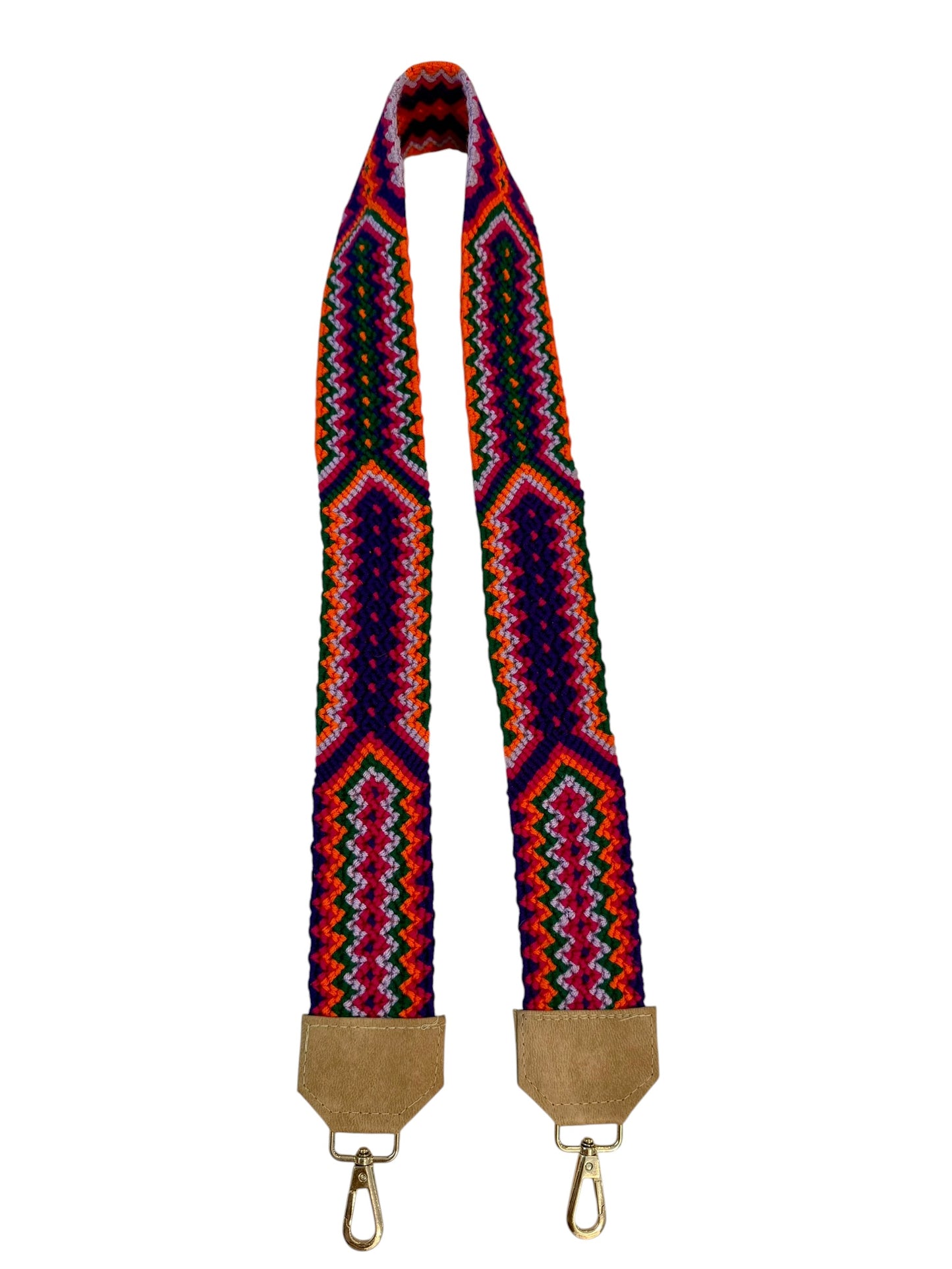 Handmade Crochet & Macramé Bag Strap for Crossbody Bags | Adjustable Artisan Shoulder Strap