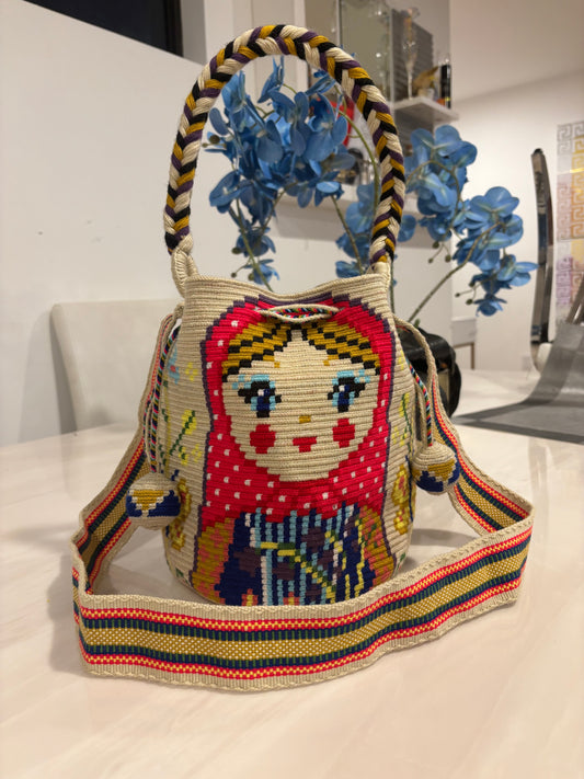 Matryoshka Wayuu Bag | Single Thread Handmade Artisan Purse