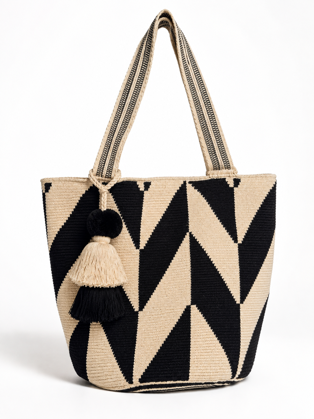 XXL Handmade Wayuu Tote Bag – Large Crochet Shoulder Bag for Women | Artisan Colombian Beach & Everyday Tote