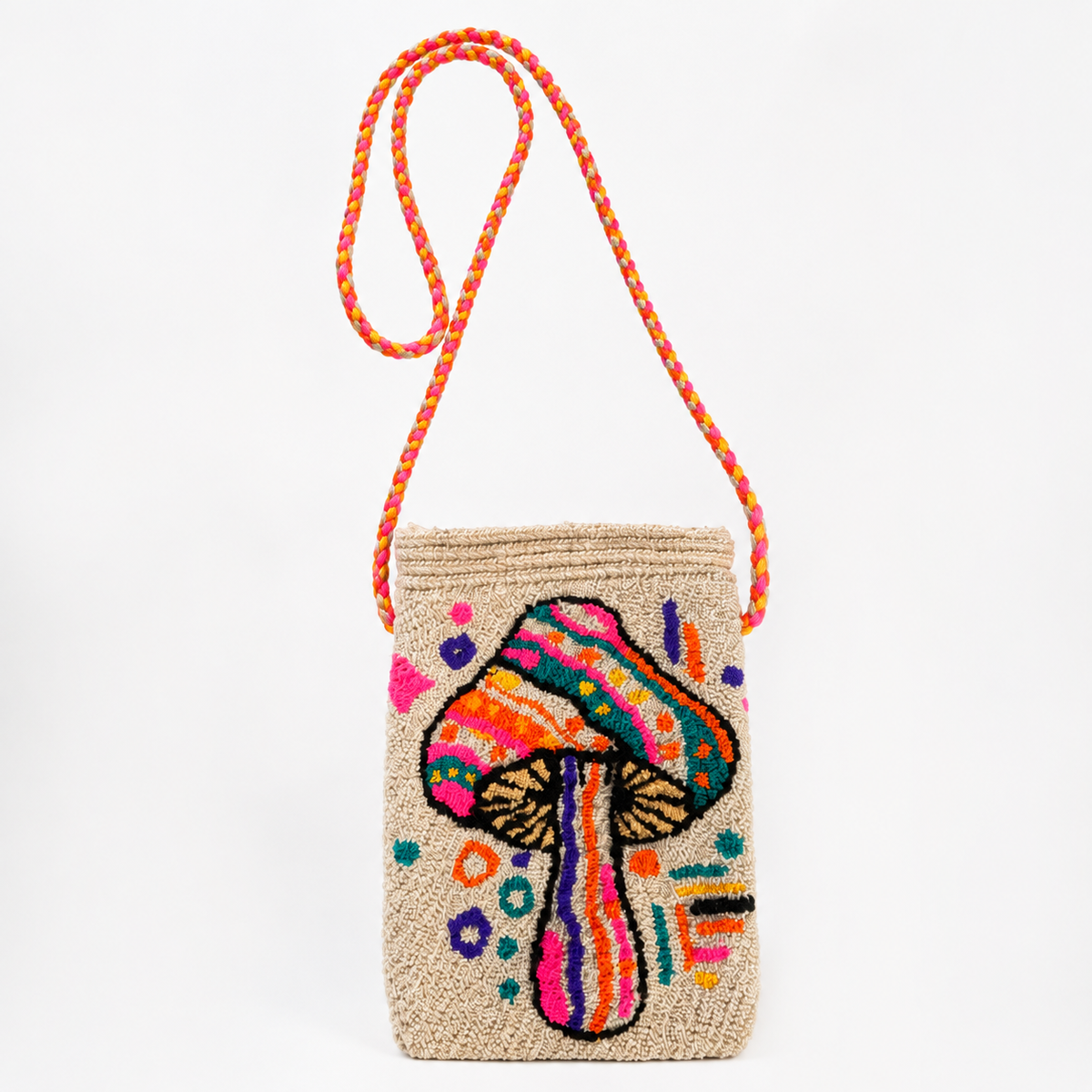 Handmade Tapestry Phone Bag upholstery Crossbody Cell Phone Holder