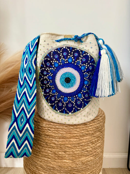Evil eye bag Wayuu Large